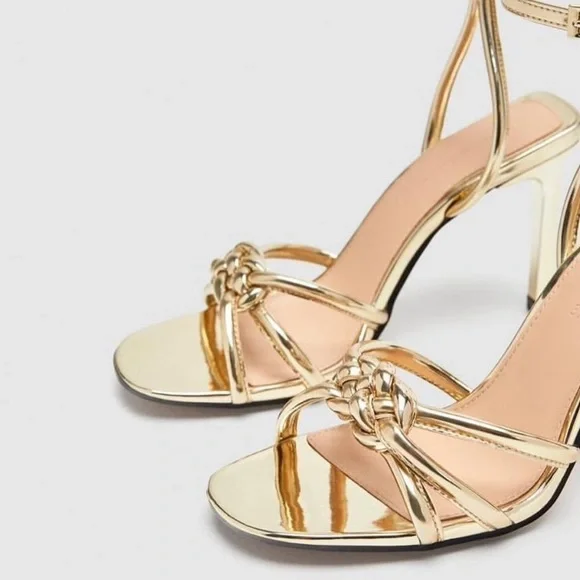 Zara Woman Gold High Heel - Picture 9 of 16